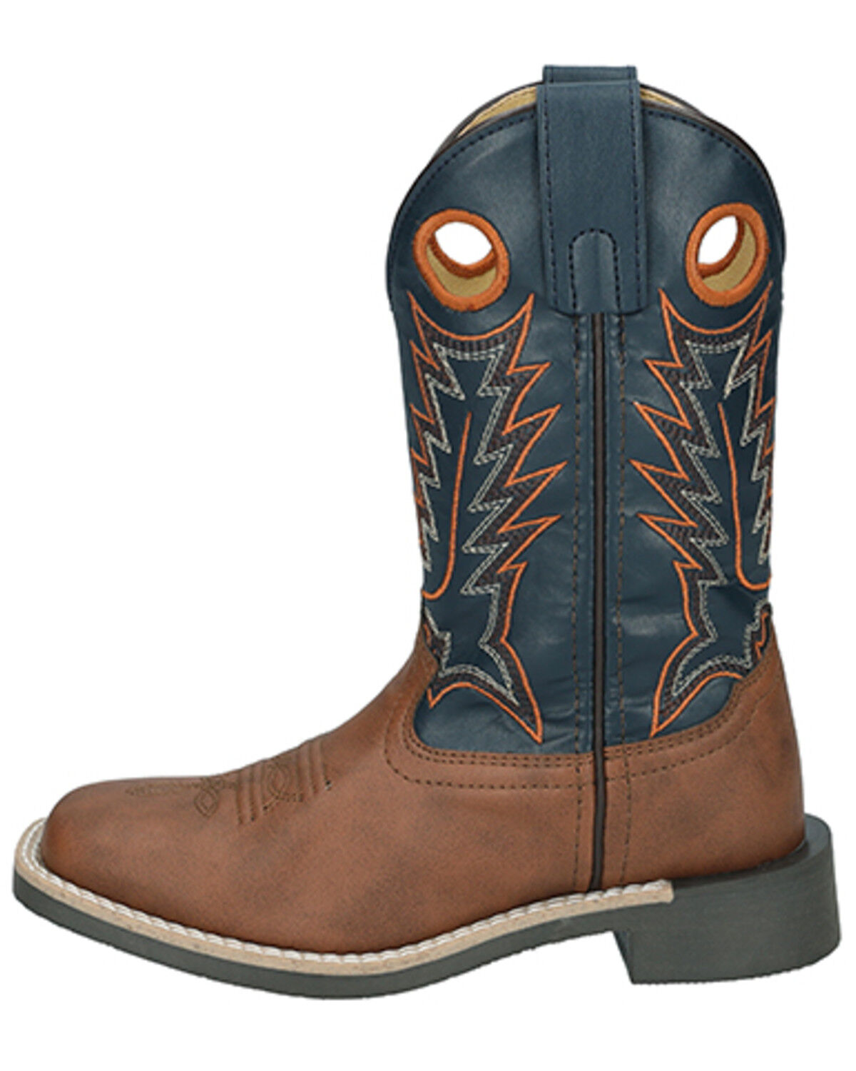 Image #3 - Smoky Mountain Little Boys' El Paso Western Boots - Broad Square Toe, Brown, hi-res