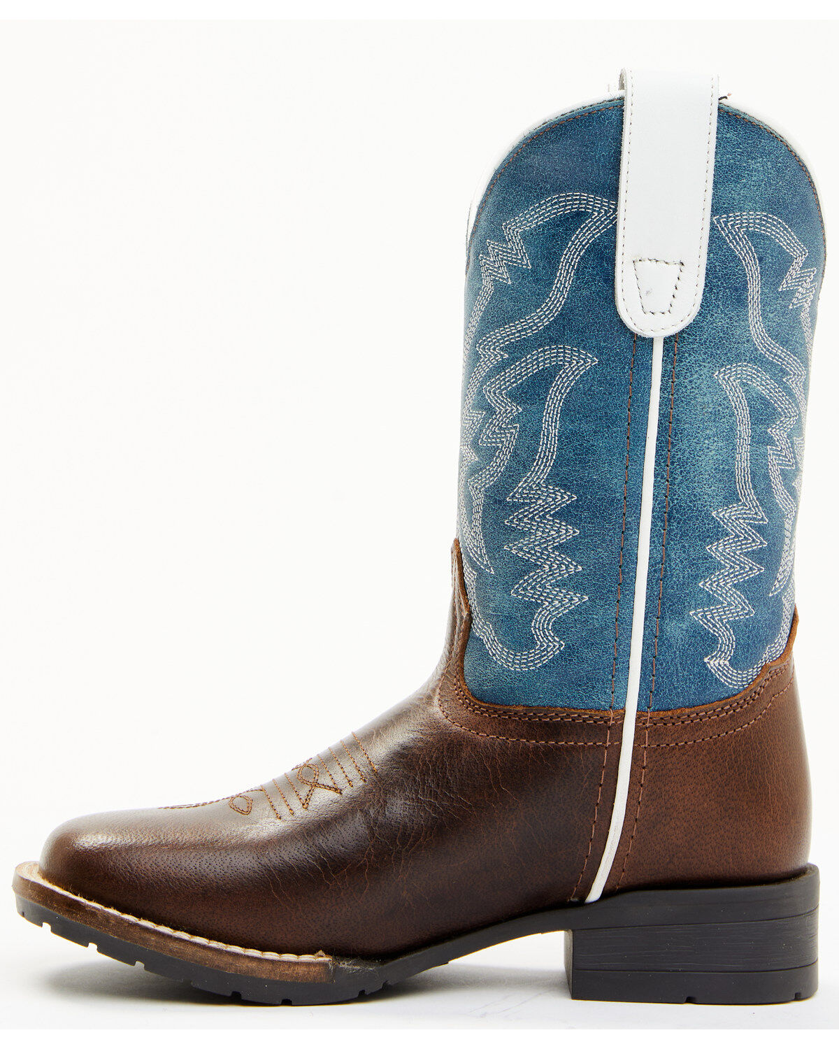 Image #3 - Cody James Boys' Walker Western Boots - Broad Square Toe, Brown, hi-res