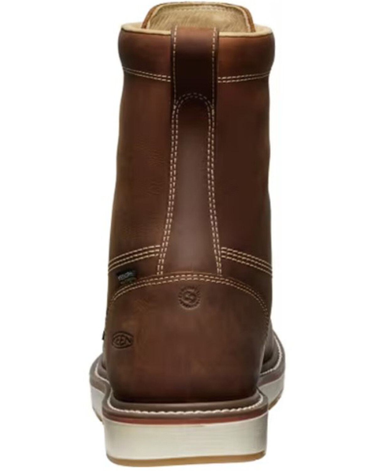 Image #4 - Keen Men's 8" Liberty Waterproof Moc Work Boots - Soft Toe, Brown, hi-res
