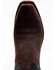 Image #6 - Lucchese Men's Brazos Western Boots - Square Toe, Wine, hi-res