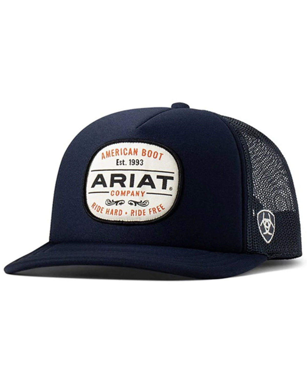 Ariat Men's Foam Patch Ball Cap, Navy, hi-res