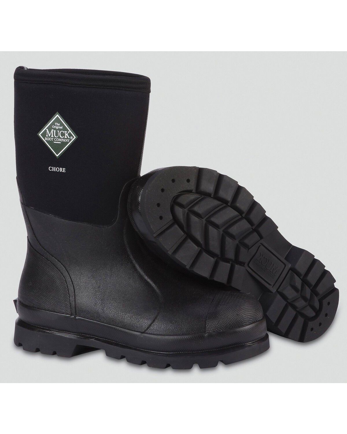 Image #1 - Muck Men's Chore Mid Work Boots, Black, hi-res