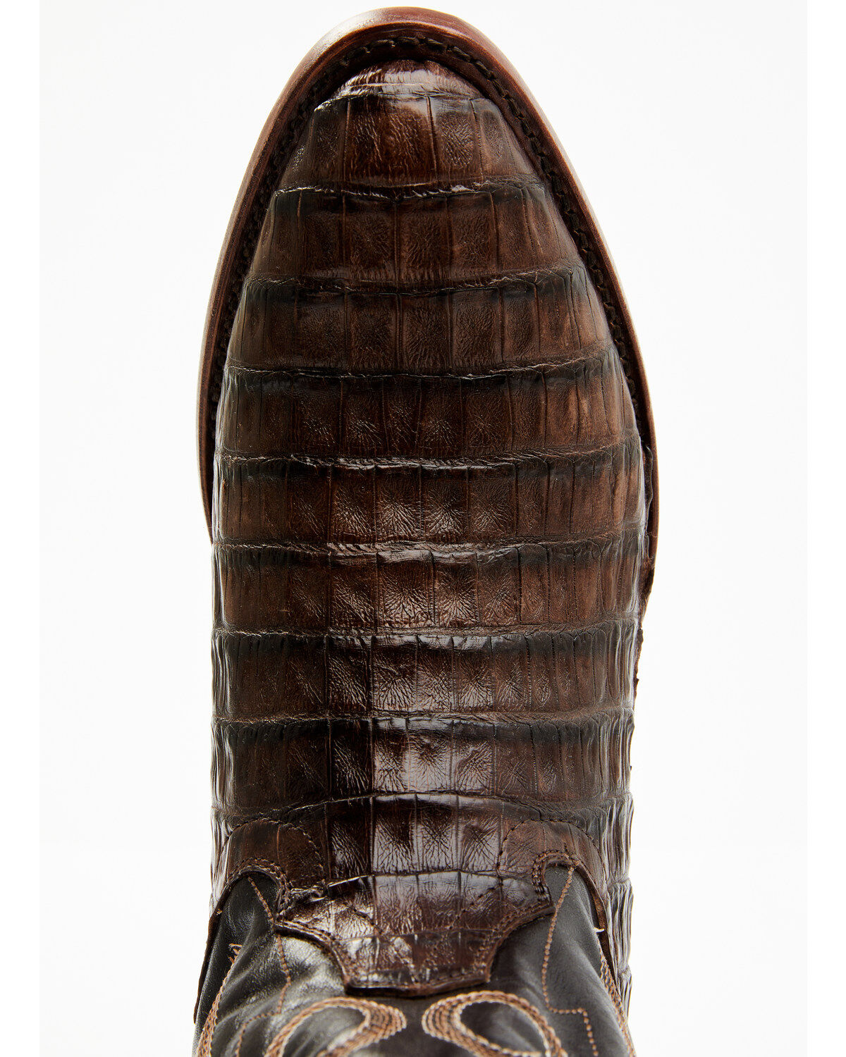 Image #6 - Cody James Men's Exotic Caiman Western Boots - Round Toe, Brown, hi-res