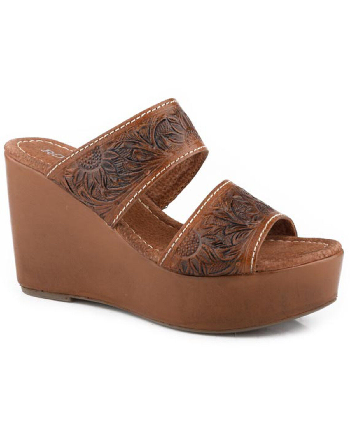 Image #1 - Roper Women's Diva II Sandals, Tan, hi-res