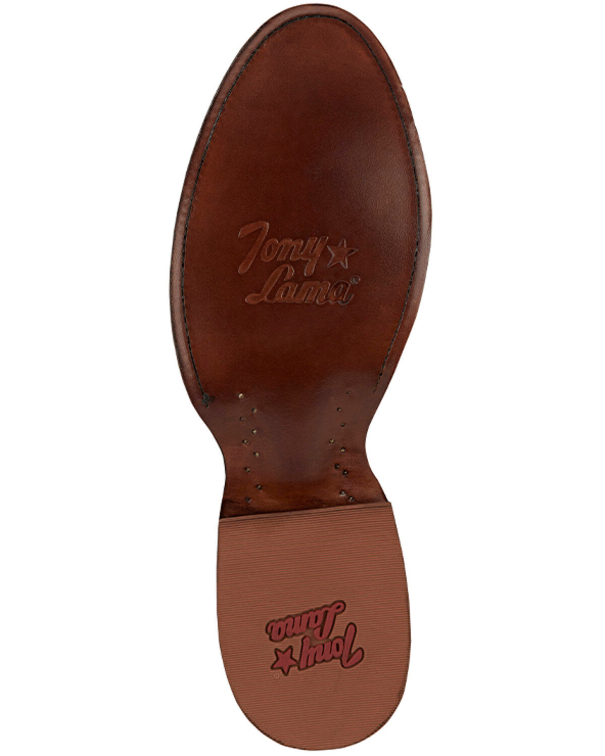 Image #7 - Tony Lama Men's Lenado Western Boots - Round Toe, Cognac, hi-res
