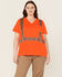 Image #1 - Ariat Women's Rebar Hi-Vis ANSI Short Sleeve T-Shirt - Plus, Bright Orange, hi-res