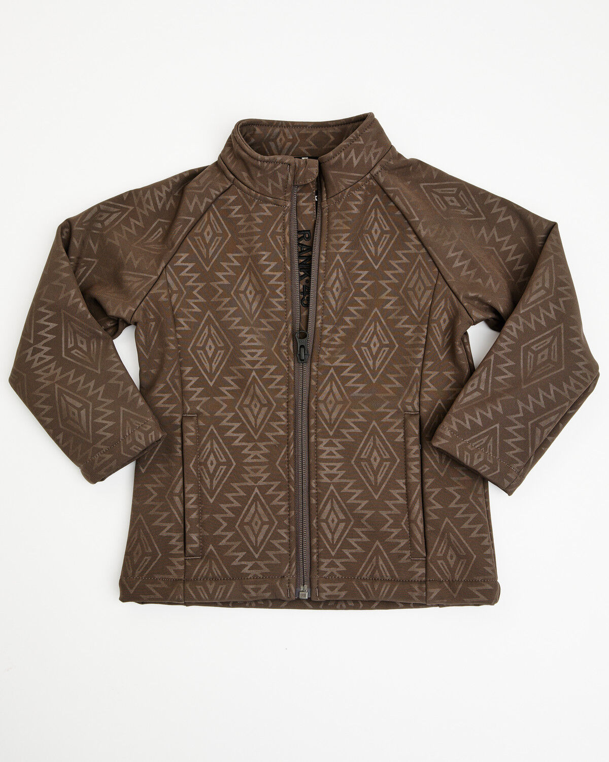 RANK 45&reg; Toddler Boys' Buck Southwestern Print Softshell Jacket, Brown, hi-res
