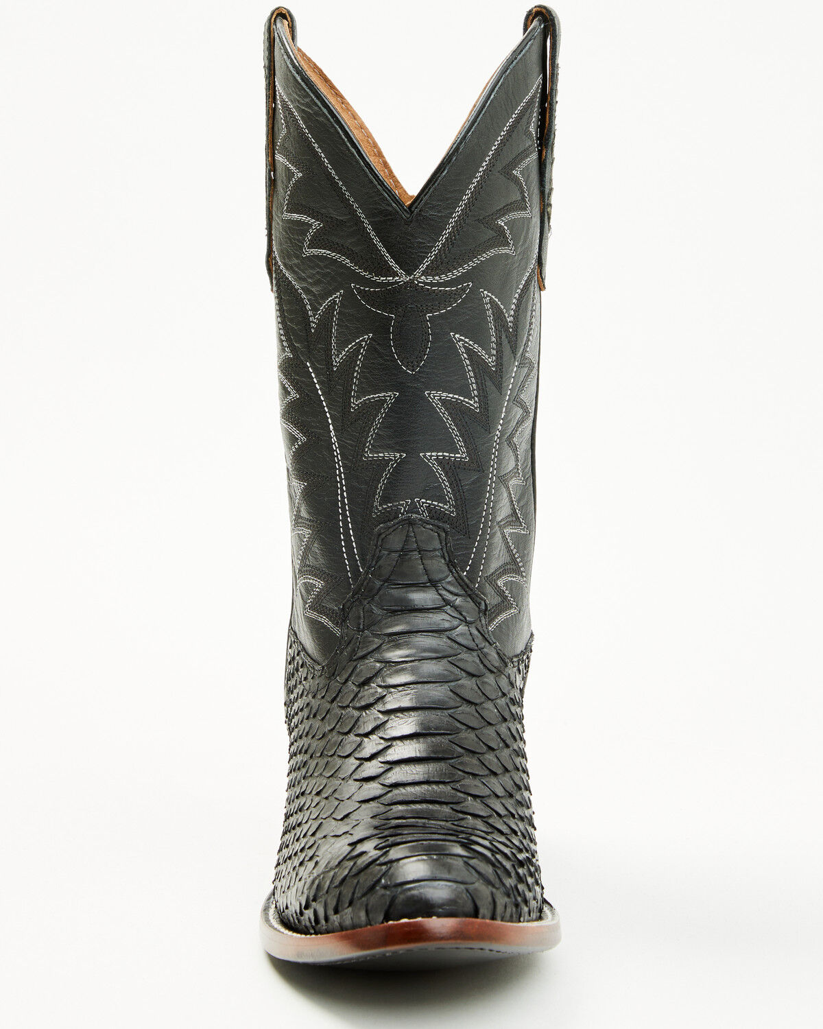 Image #4 - Cody James Men's Exotic Python Western Boots - Round Toe, Grey, hi-res
