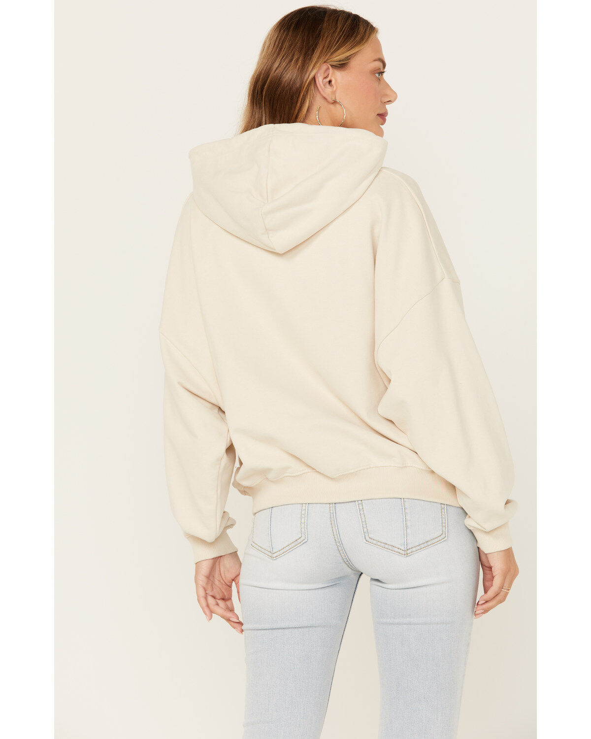 Image #4 - Wrangler Women's Space Cowboy Graphic Hoodie, Ivory, hi-res