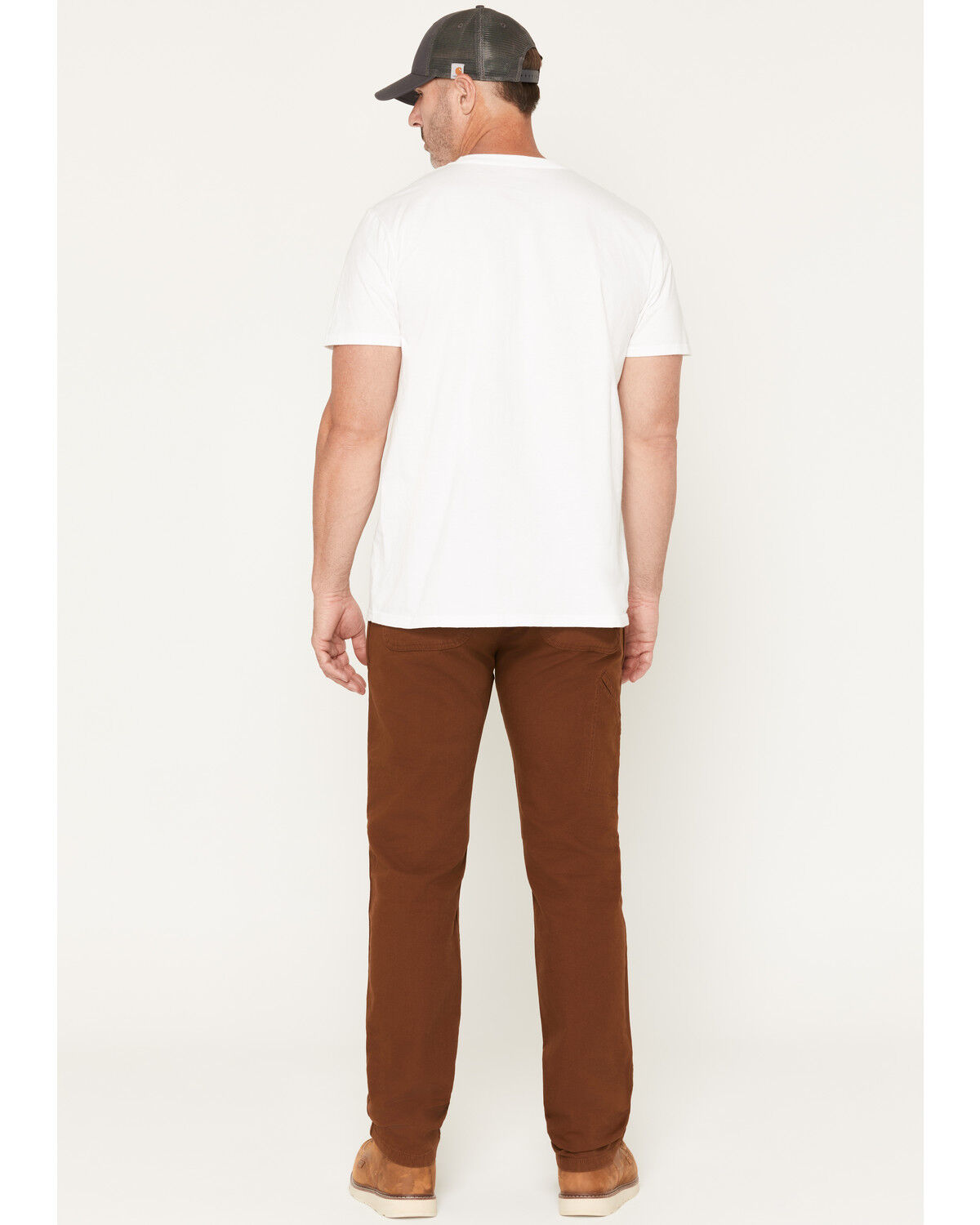 Image #3 - Carhartt Men's Rugged Flex&reg; Relaxed Straight Rigby Dungaree Canvas Work Pants, Rust Copper, hi-res