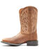 Image #3 - Justin Men's Stampede Canter Performance Western Boots - Broad Square Toe, Brown, hi-res