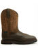 Image #2 - Ariat Men's Groundbreaker H20 Western Boots - Steel Toe, Dark Brown, hi-res