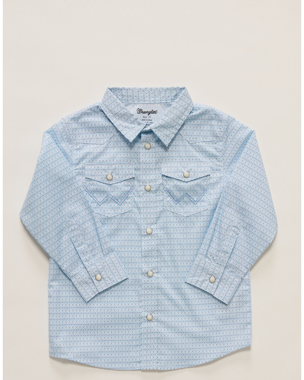 Image #1 - Wrangler Toddler Boys' Geo Print Long Sleeve Snap Western Shirt, , hi-res