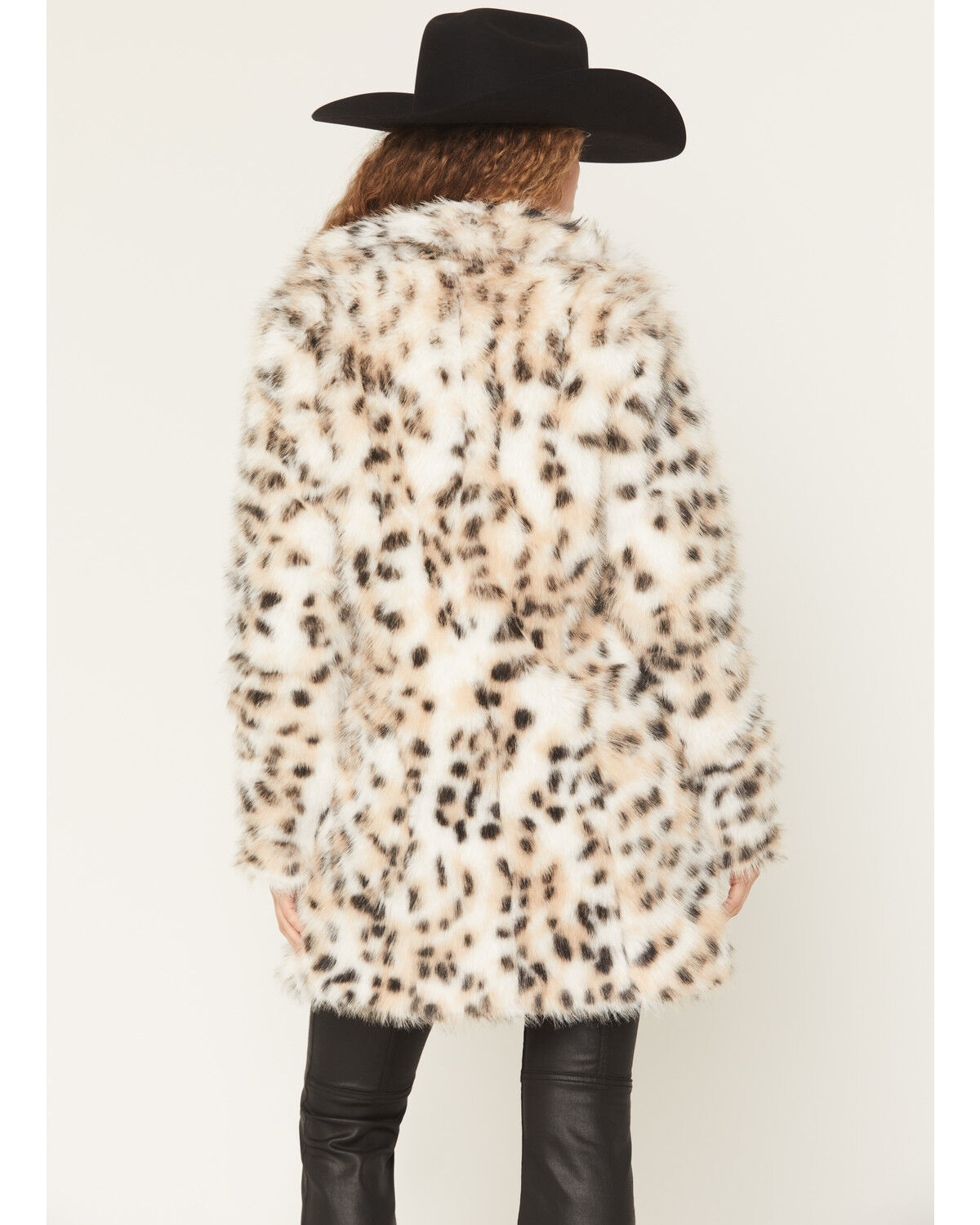 Image #4 - Shyanne Women's Peregrine Long Leopard Print Faux Fur Coat, Cream, hi-res