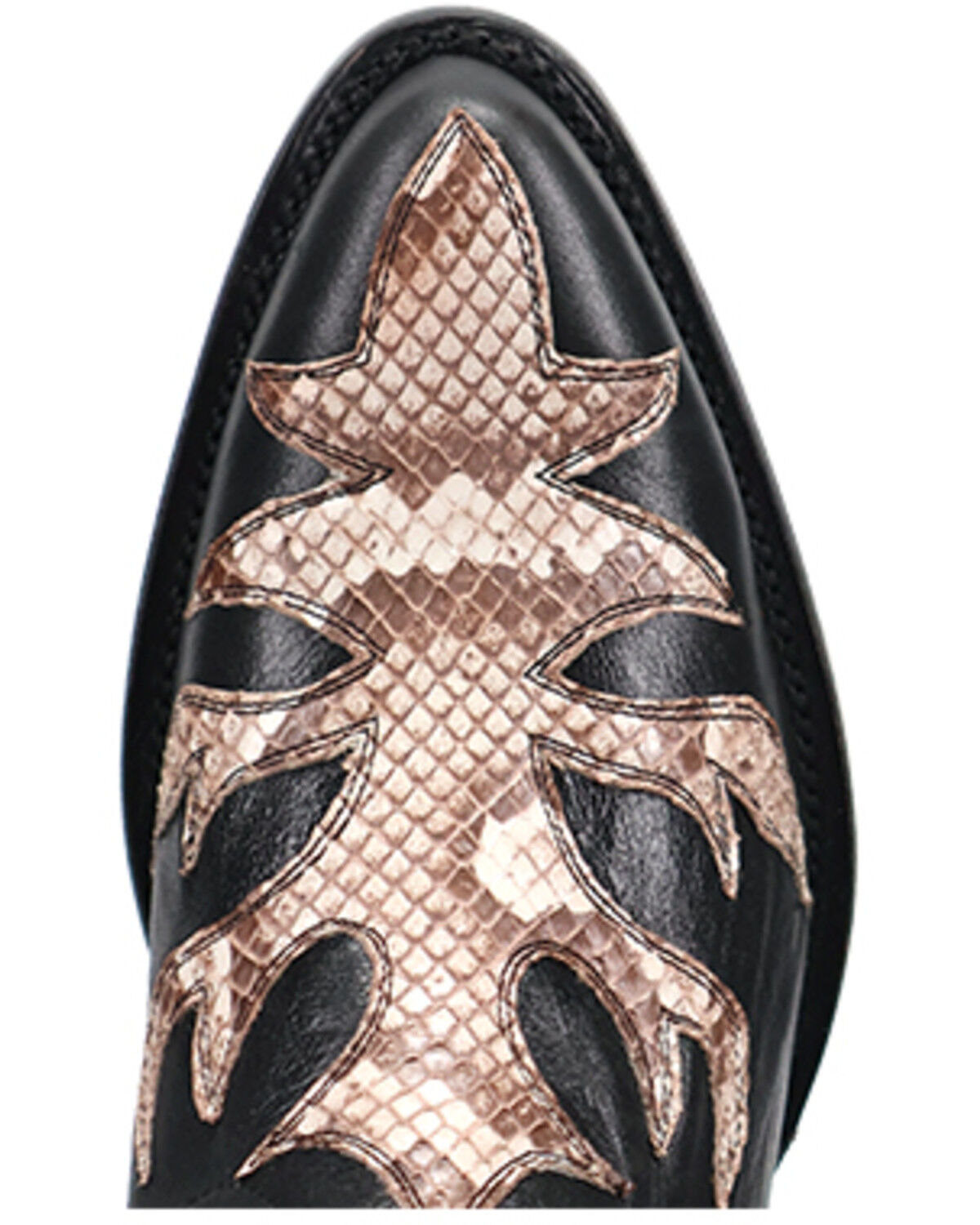 Image #6 - Dan Post Men's Exotic Snake Western Boots - Round Toe, Black, hi-res