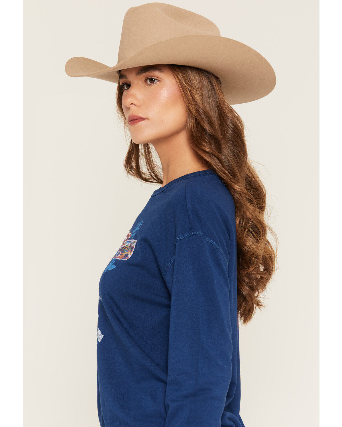 Image #2 - Shyanne Women's America 250 Dear America Long Sleeve Graphic Tee, Navy, hi-res