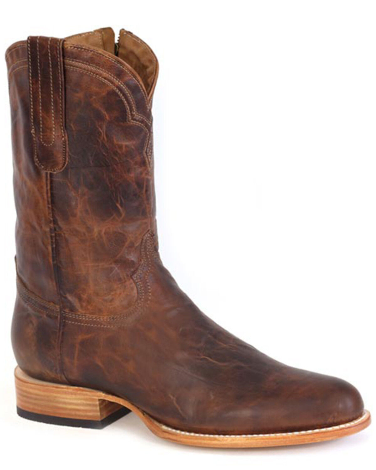 Image #1 - Stetson Men's Cash Western Boots - Round Toe, Tan, hi-res