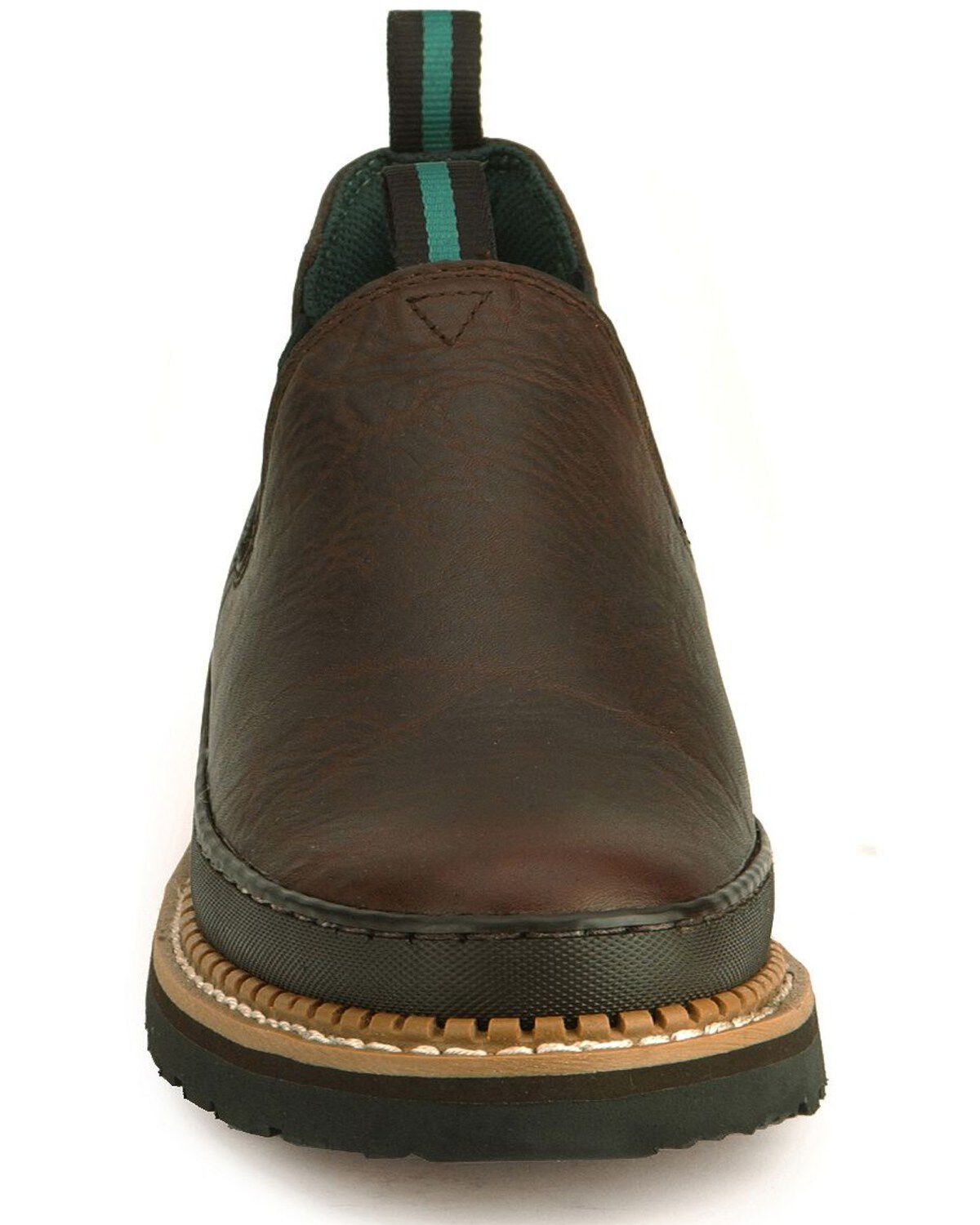 Image #4 - Georgia Boot Men's Georgia Giant Romeo Slip-On Work Shoes - Soft Toe, Dark Brown, hi-res