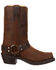 Image #3 - Durango Women's Harness Western Boots - Square Toe, Brown, hi-res