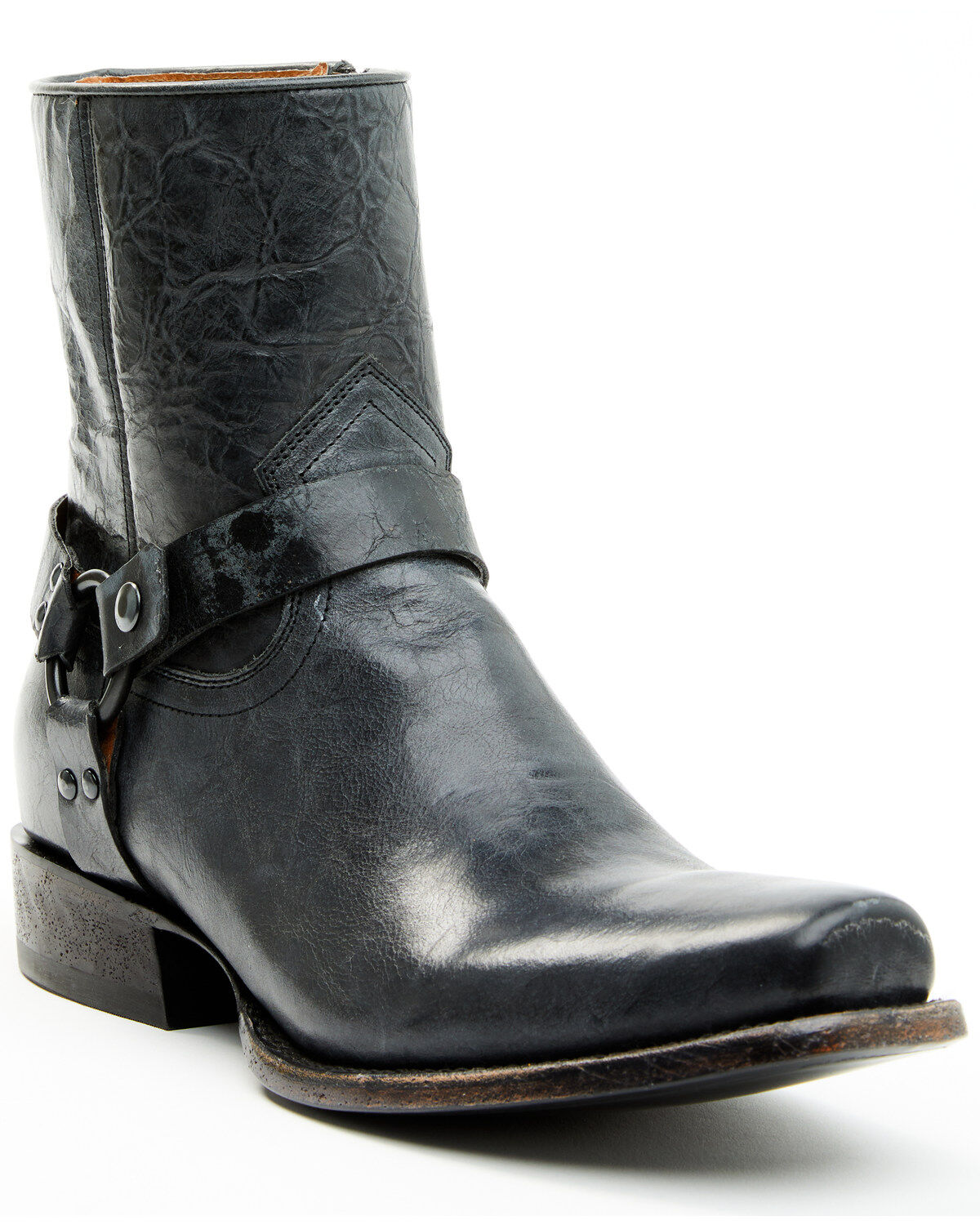 Image #1 - Moonshine Spirit&reg; Men's Pancho Harness Western Boots - Square Toe, Black, hi-res