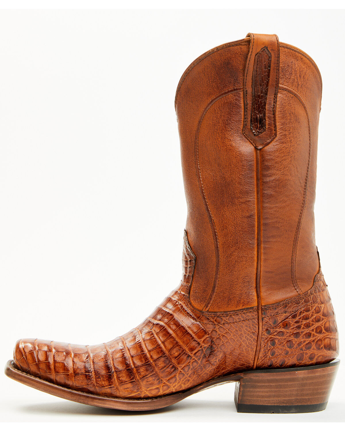 Image #3 - Cody James Black 1978&reg; Men's Mason Exotic Caiman Belly Western Boots - Square Toe, Cognac, hi-res