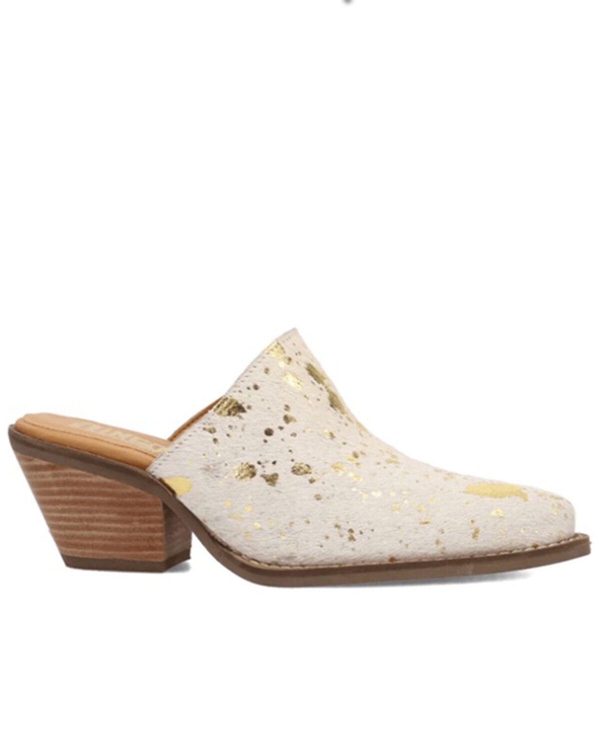 Image #2 - Dingo Women's Cash Cow Mules, Gold, hi-res