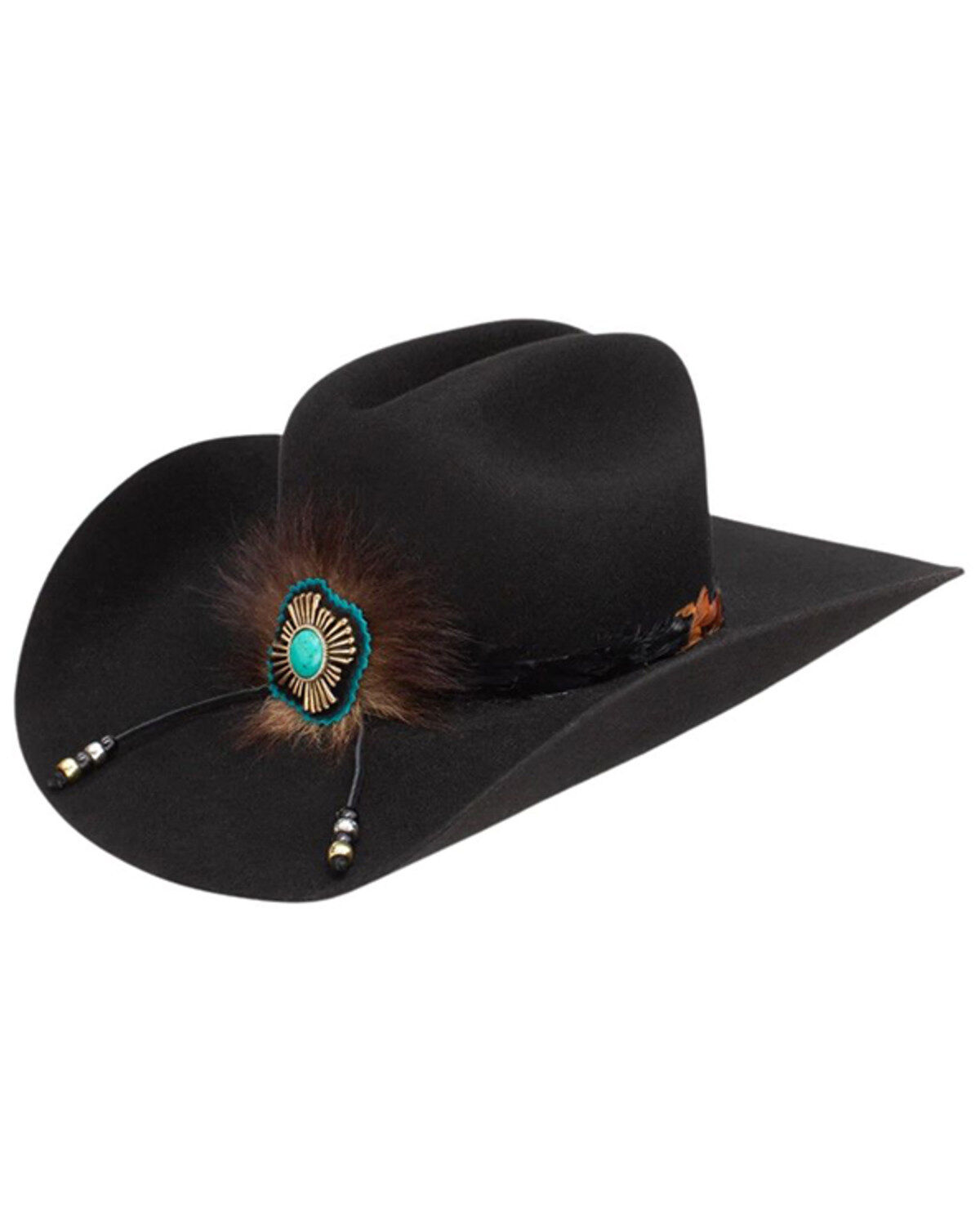 Image #1 - Charlie 1 Horse X Lainey Wilson Women's Country With A Flare Wool Felt Cowboy Hat, Black, hi-res