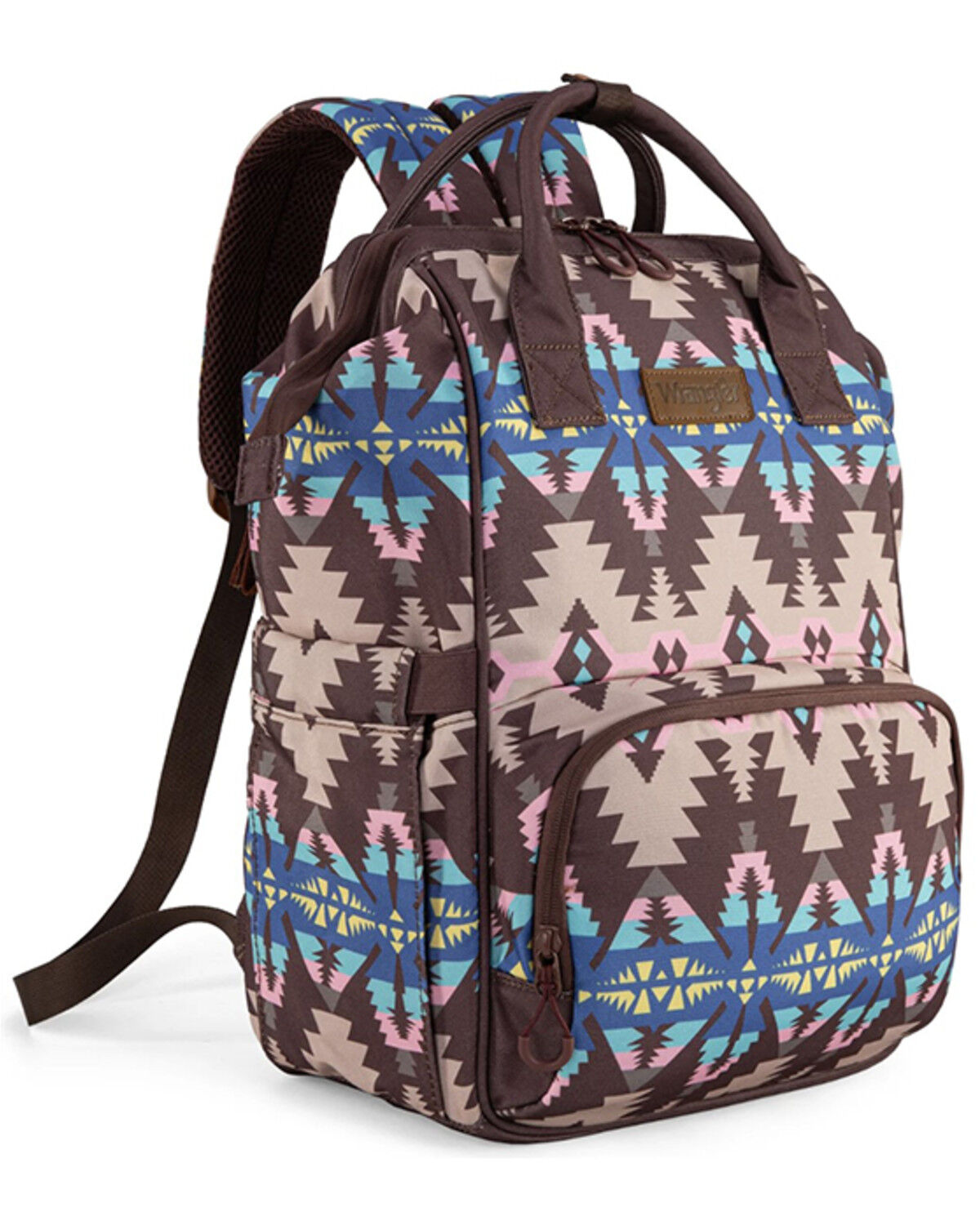 Wrangler Women's Southwestern Print Diaper Bag, Coffee, hi-res