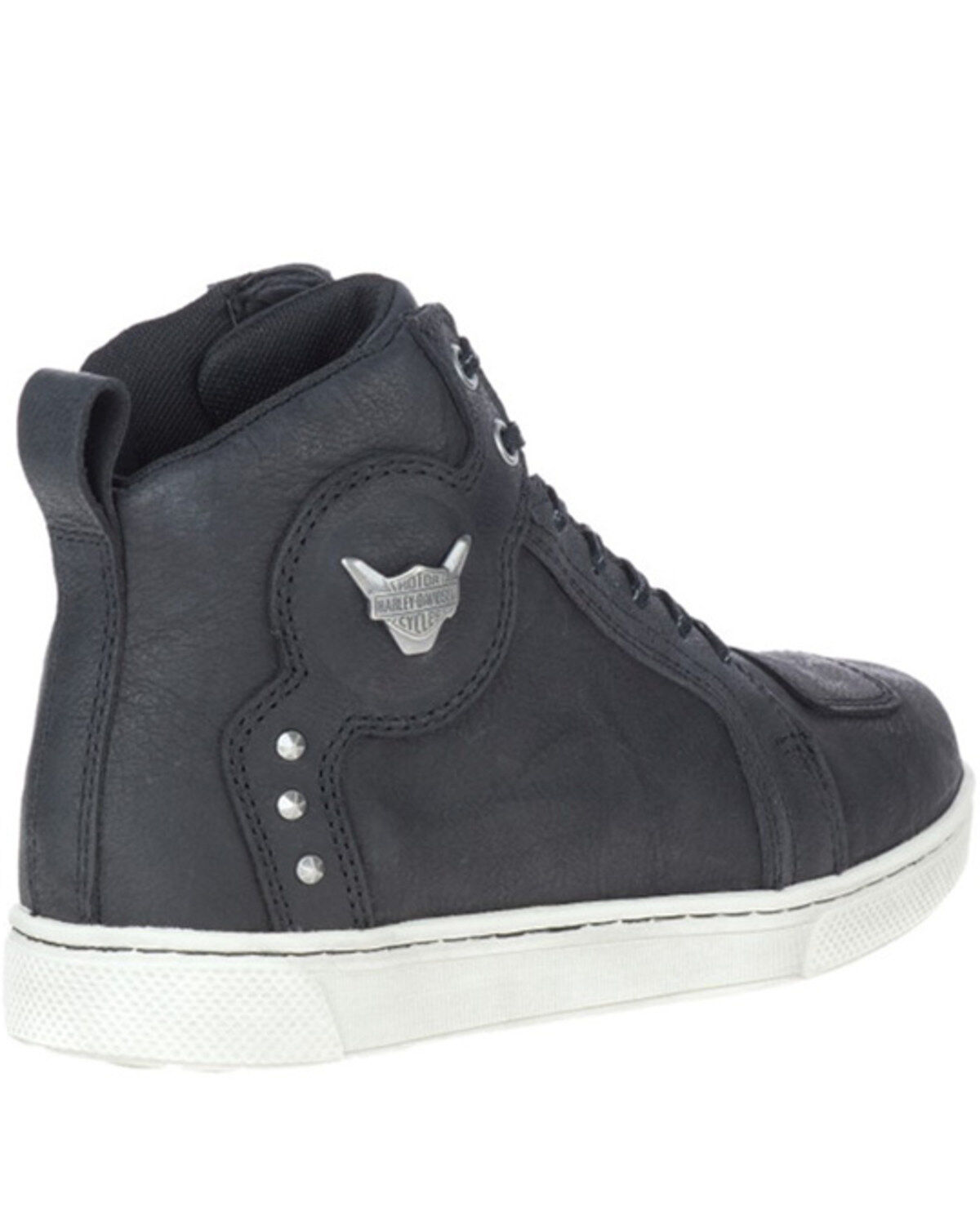 Image #2 - Harley Davidson Women's Bateman Motorcycle Sneakers, Black, hi-res