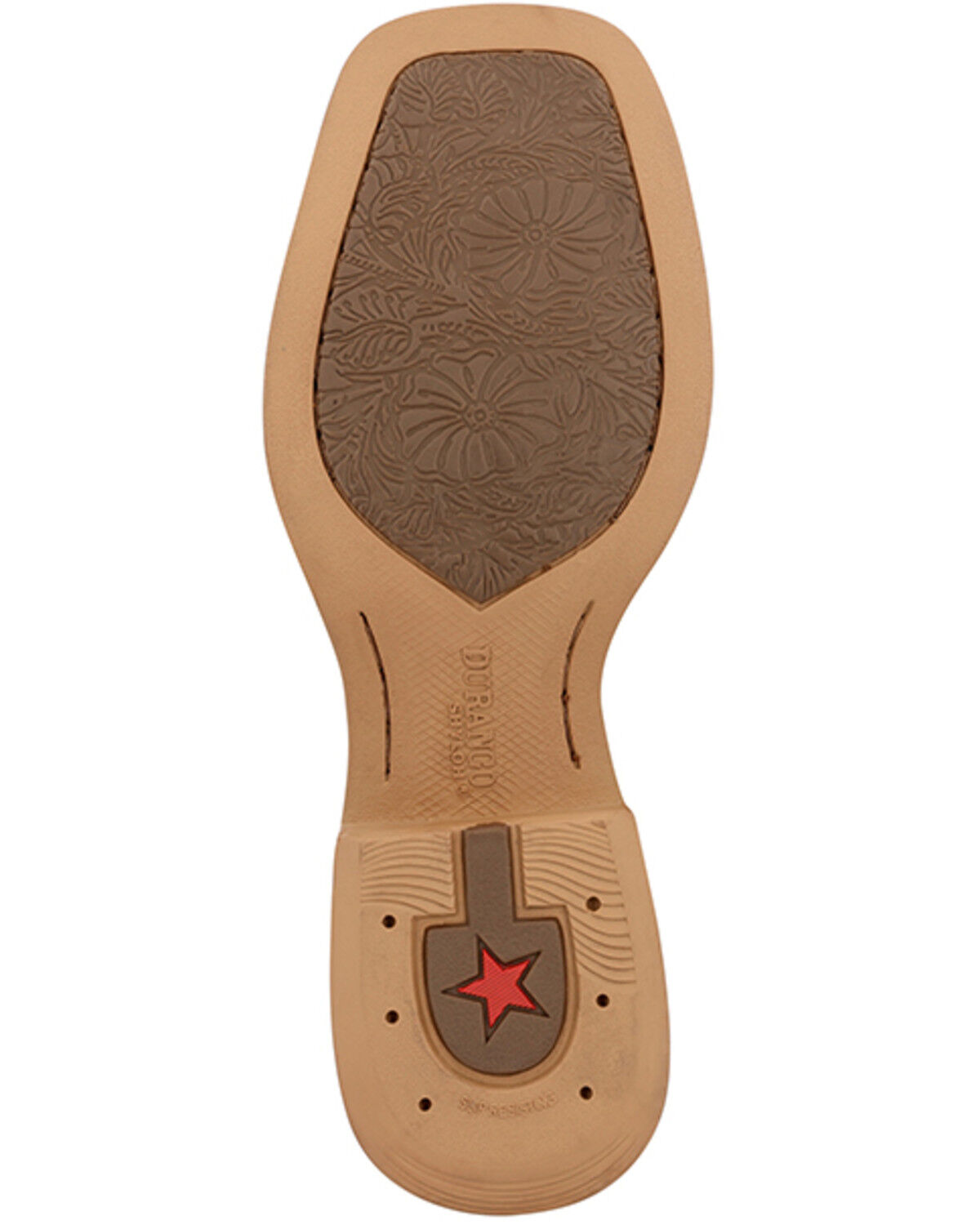 Image #7 - Durango Women's Westward Performance Western Boots - Broad Square Toe, Peach, hi-res