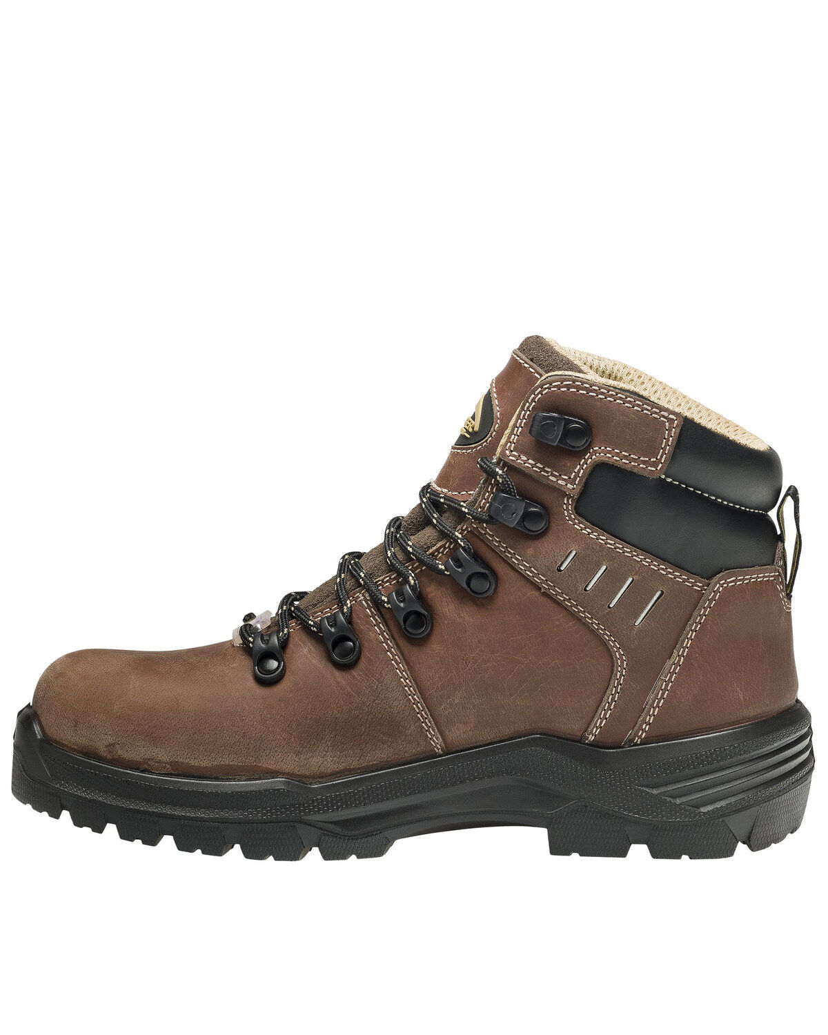 Image #3 - Avenger Women's Foundations Waterproof Work Boots - Composite Toe, Brown, hi-res