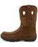 Image #4 - Twisted X Men's Distressed Saddle Hiker Boots, Brown, hi-res