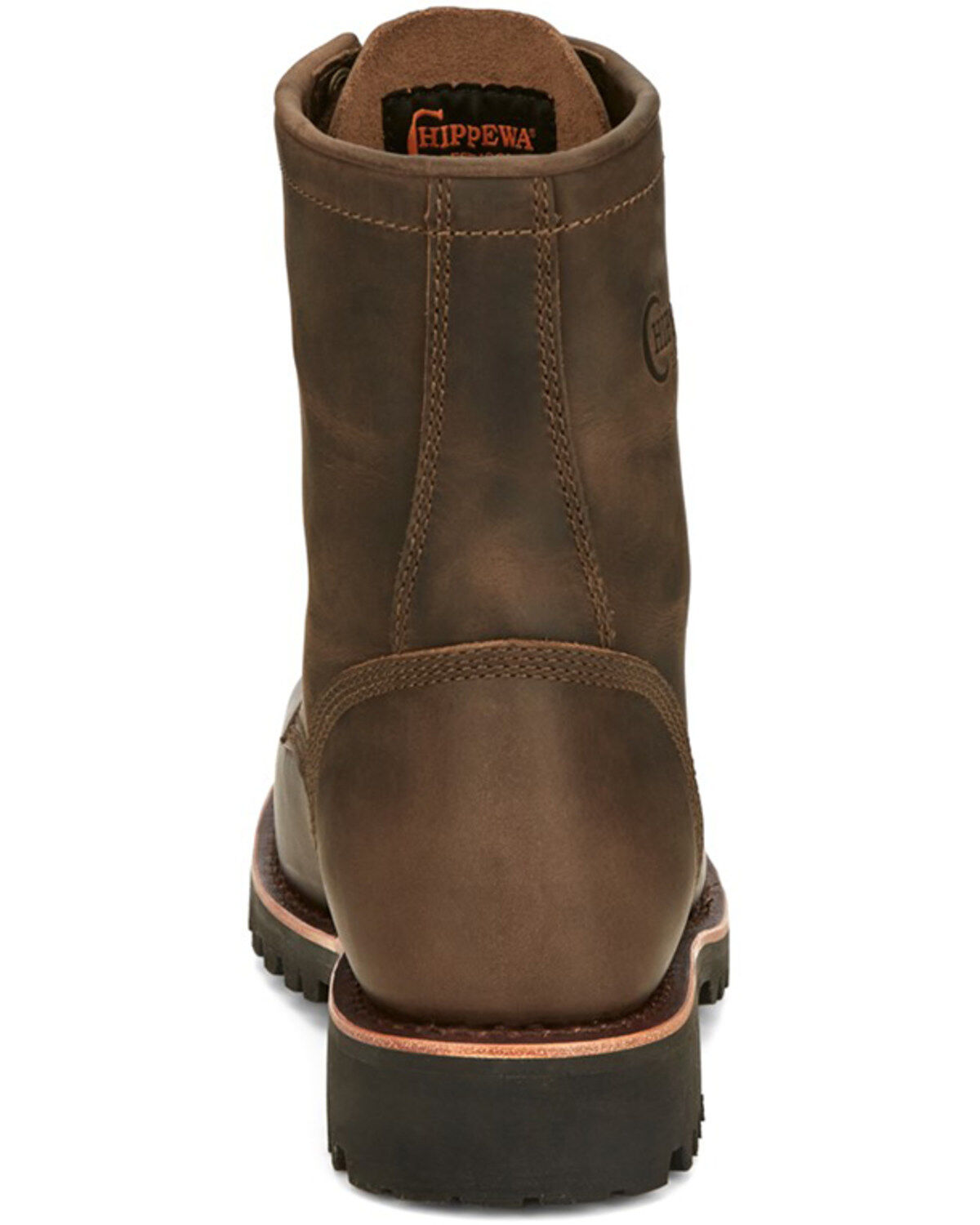 Image #5 - Chippewa Men's Wood Classic 2.0 8" Lace-Up Soft Work Boots - Soft Toe, Bark, hi-res