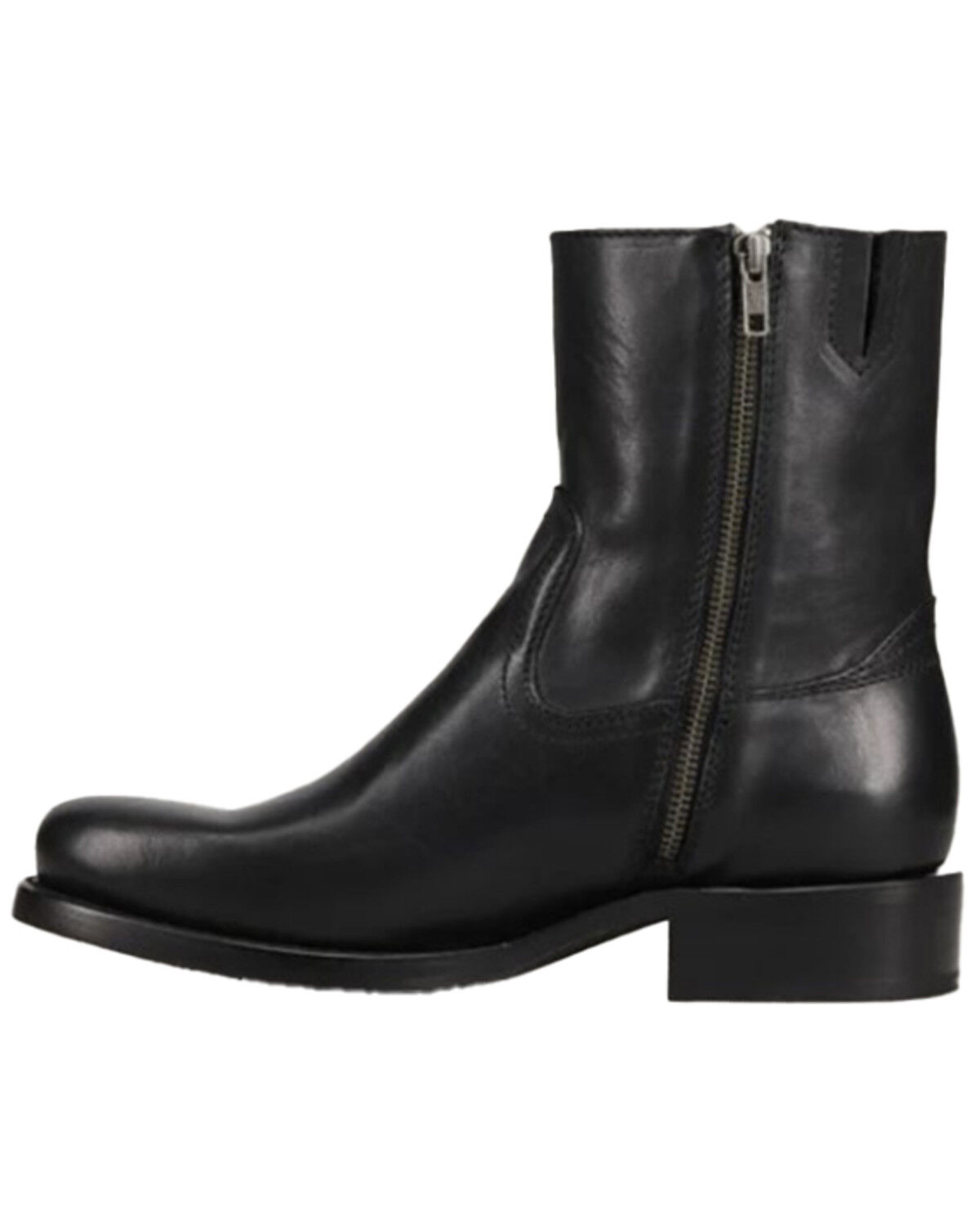 Image #4 - Frye Men's Campus Inside Zip Ankle Boots - Round Toe, Black, hi-res