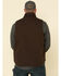 Image #5 - Carhartt Men's Dark Brown Washed Duck Sherpa Lined Mock Neck Work Vest - Big, Dark Brown, hi-res