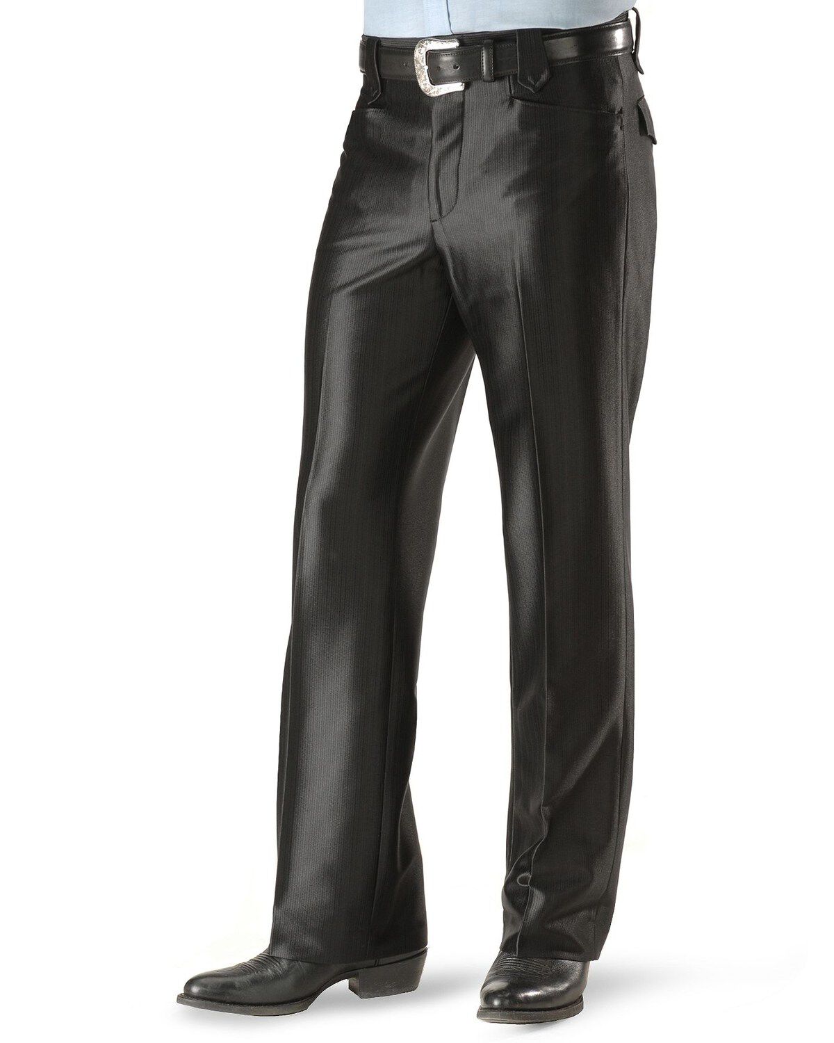 Image #2 - Circle S Boise Western Suit Slacks - Big, Black, hi-res