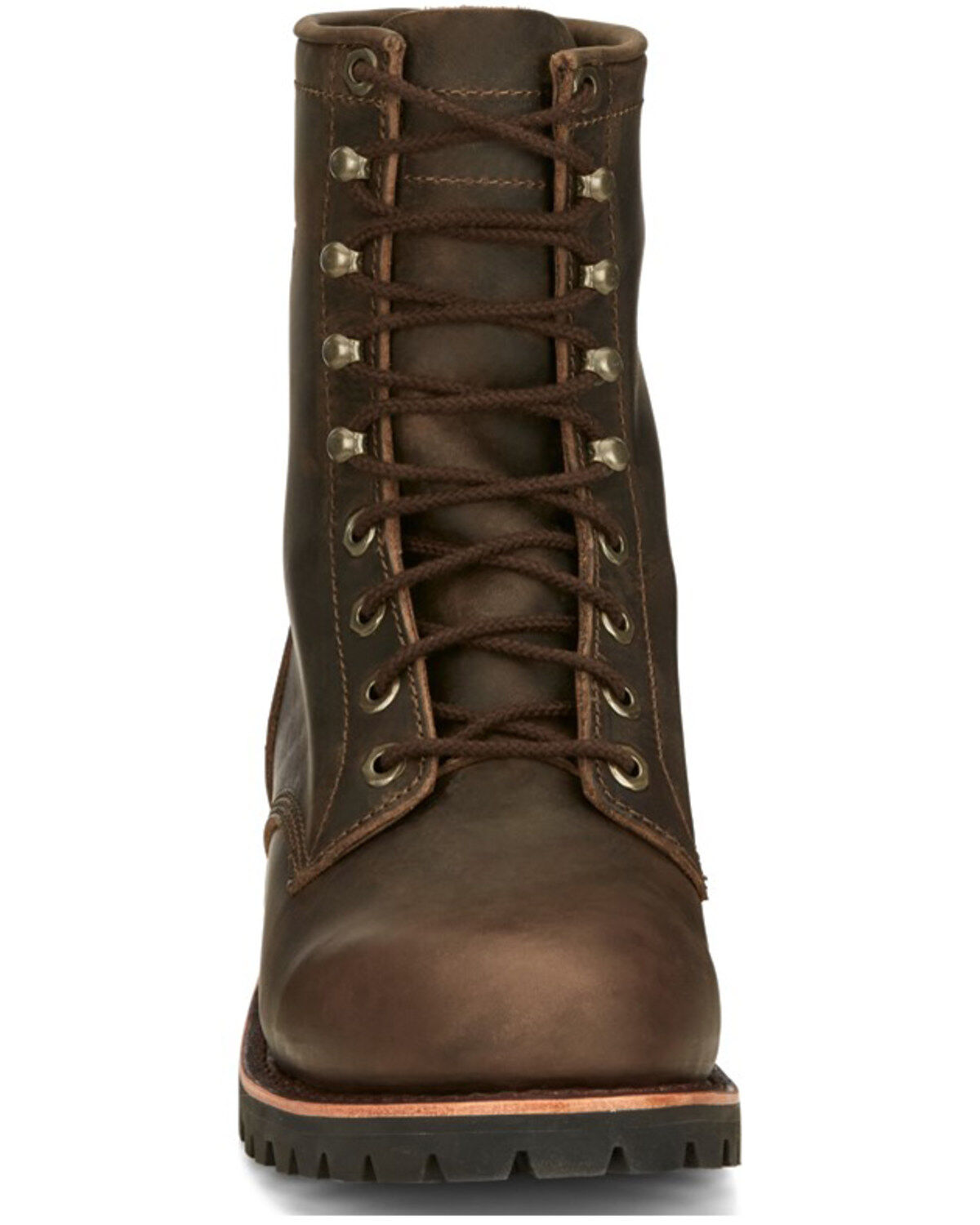 Image #4 - Chippewa Men's Wood Classic 2.0 8" Lace-Up Soft Work Boots - Soft Toe, Bark, hi-res