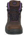 Image #4 - Hoss Women's 6" Lily Waterproof Work Boots - Steel Toe, Brown, hi-res