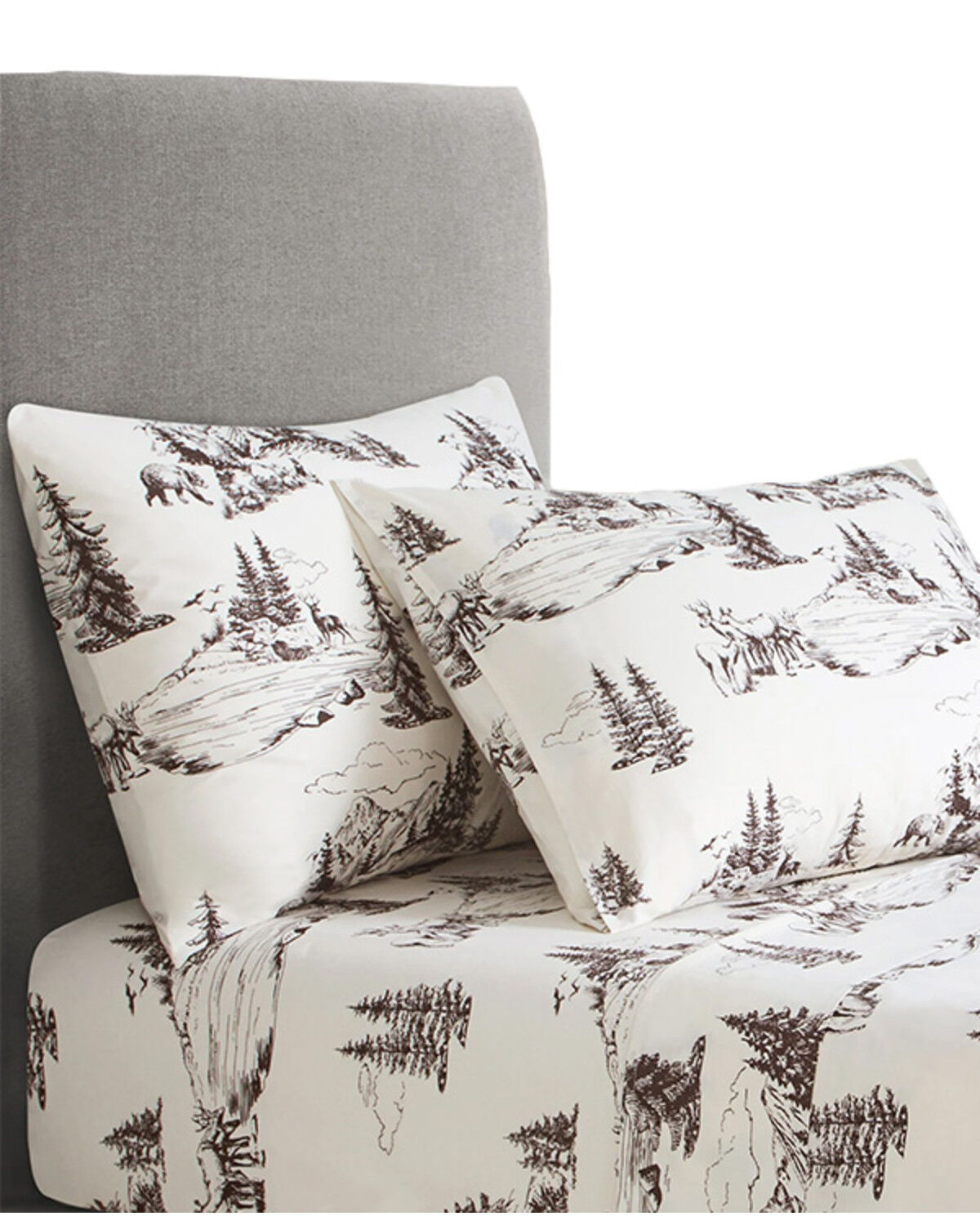 Image #1 - HiEnd Accents 200TC Cotton White Pine 4 Piece Sheet Set - Twin Size, White, hi-res
