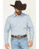 Image #1 - Gibson Trading Co Men's Campfire Solid Long Sleeve Snap Stretch Western Shirt - Tall, Blue, hi-res