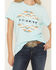 Image #3 - Ariat Women's Boot Barn Exclusive Southwestern Print Short Sleeve Graphic Tee, Teal, hi-res