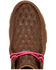 Image #6 - Twisted X Women's Tough Enough to Wear Pink Chukka Driving Mocs, Brown, hi-res
