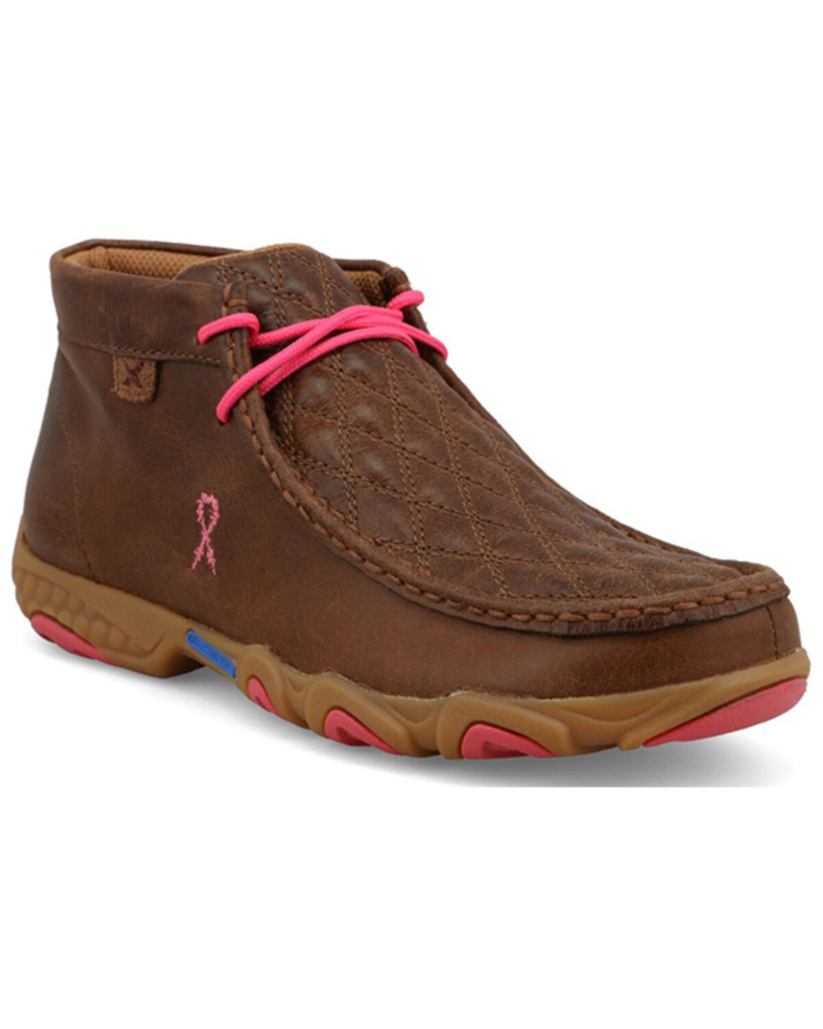Image #1 - Twisted X Women's Tough Enough to Wear Pink Chukka Driving Mocs, Brown, hi-res