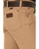 Image #4 - Wrangler Men's Tough Comfort Performance Slim Straight Canvas Jeans - Tall, Wheat, hi-res