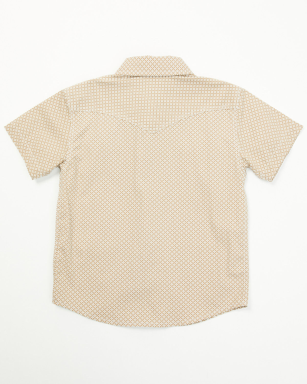 Image #3 - Cody James Toddler Boys' Grill and Greet Medallion Print Short Sleeve Snap Western Shirt, Tan, hi-res