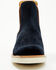 Image #4 - Horse Power Men's Marine Suede Chelsea Boots - Square Toe, Blue, hi-res