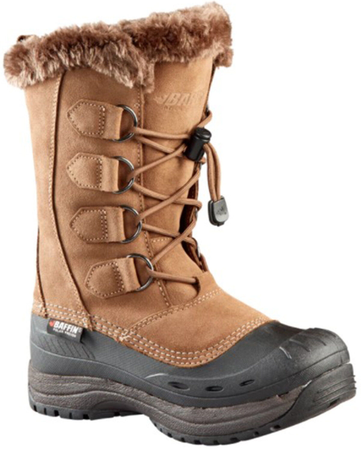Image #1 - Baffin Women's Chloe Waterproof Suede Leather Tundra Work Boot, Taupe, hi-res