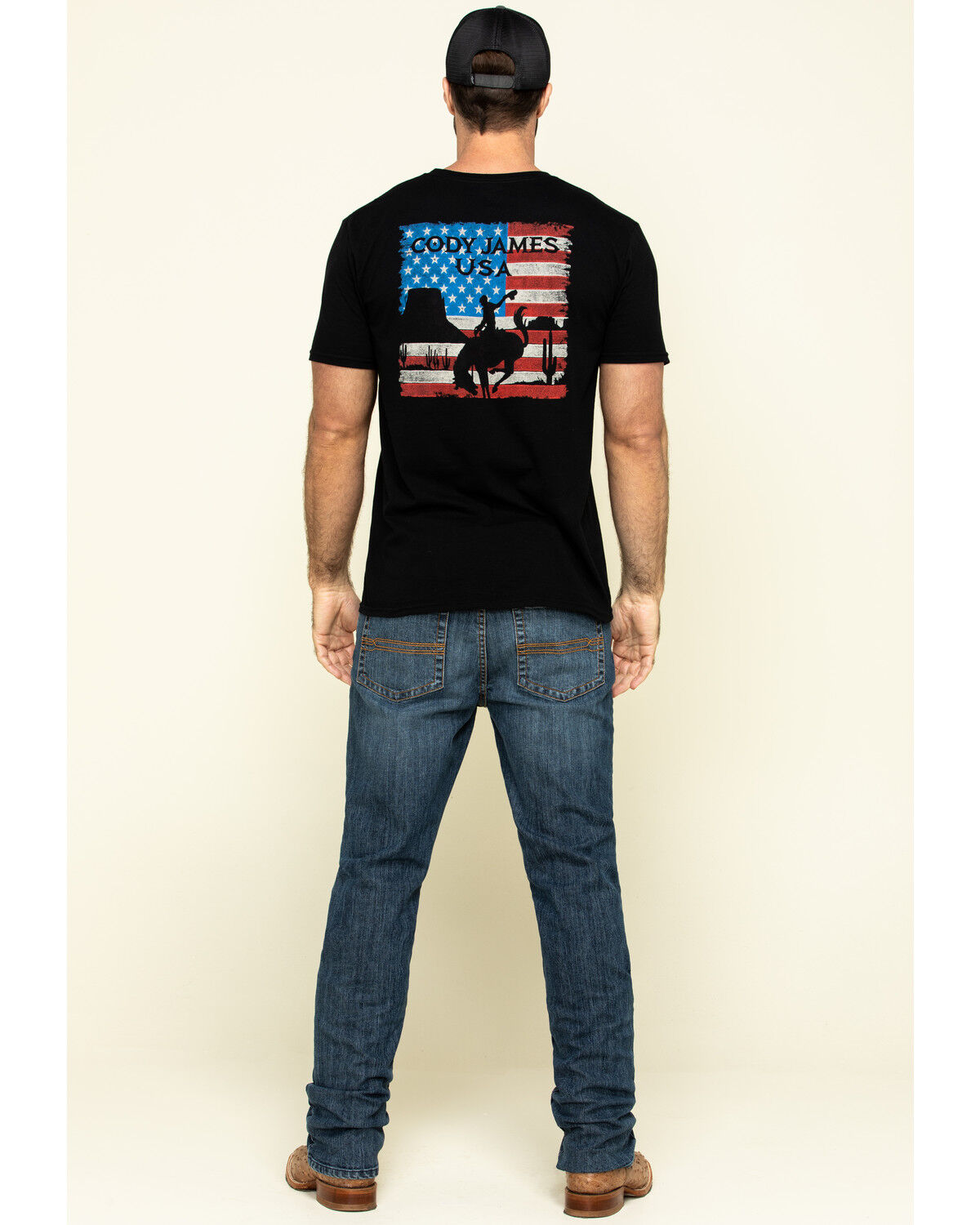 Image #5 - Cody James Men's Equalizer Wash Jackson Slim Straight Stretch Denim Jeans - Tall, Blue, hi-res