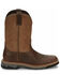 Image #2 - Justin Men's Boot Barn Exclusive Carbide Western Work Boots - Soft Toe, Brown, hi-res