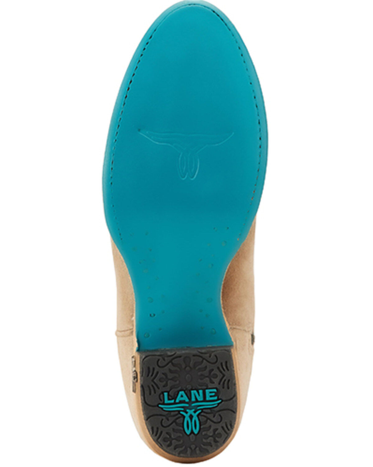 Image #7 - Lane Women's Plain Jane Suede Tall Western Boots - Round Toe, Beige, hi-res